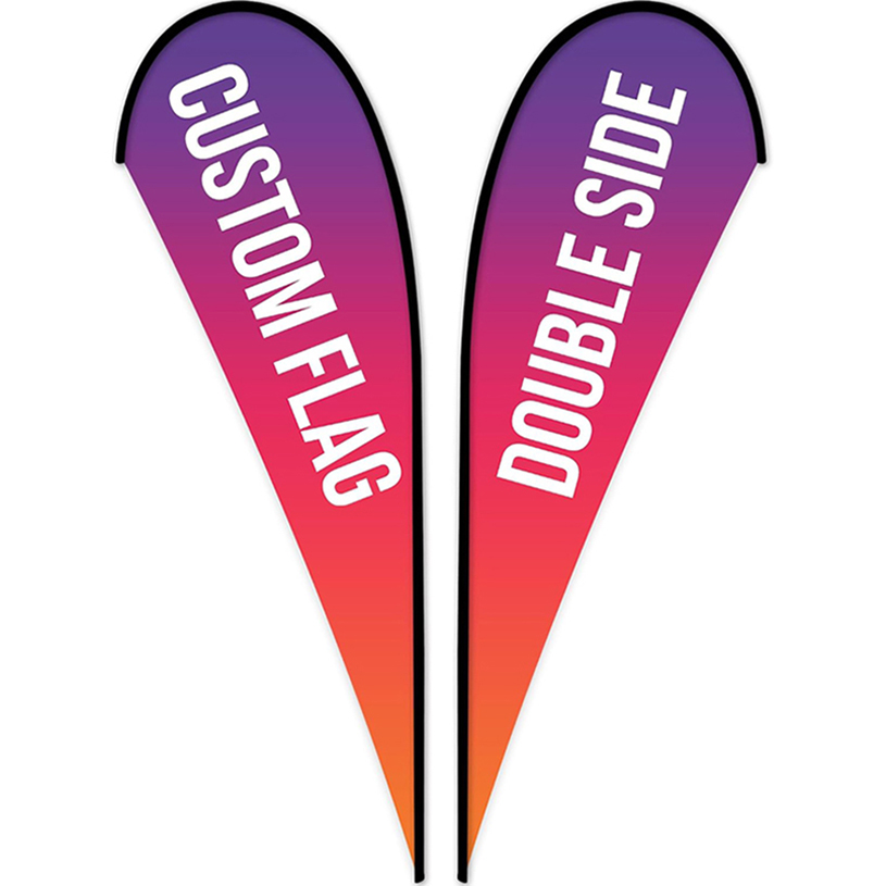 Personalized Feather Banner Flags with Logo Text