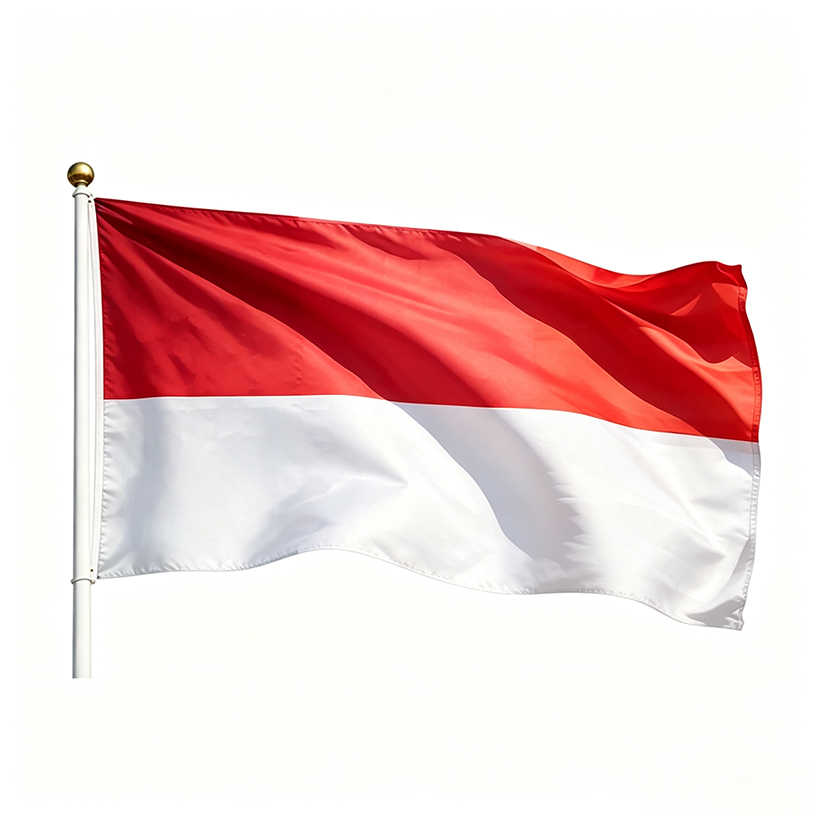 Printed Indonesia Flag 3*5FT