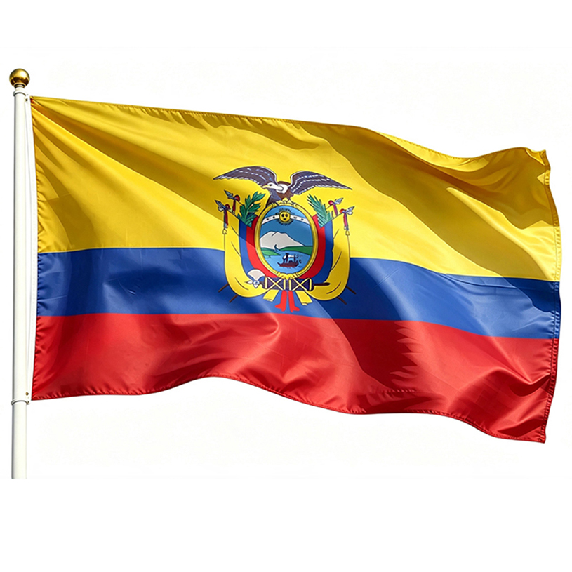 Ecuador Flag 3×5 Ft Printed