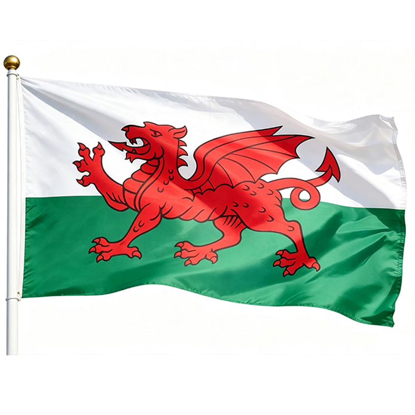 Wales Flag 3×5 Ft Printed