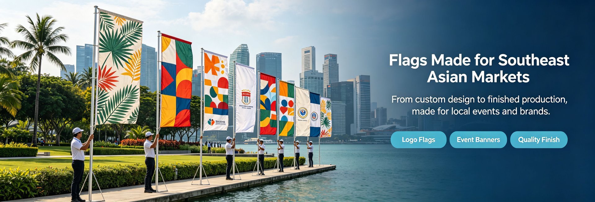 Flags made for Southeast Asian markets — FlagPartner